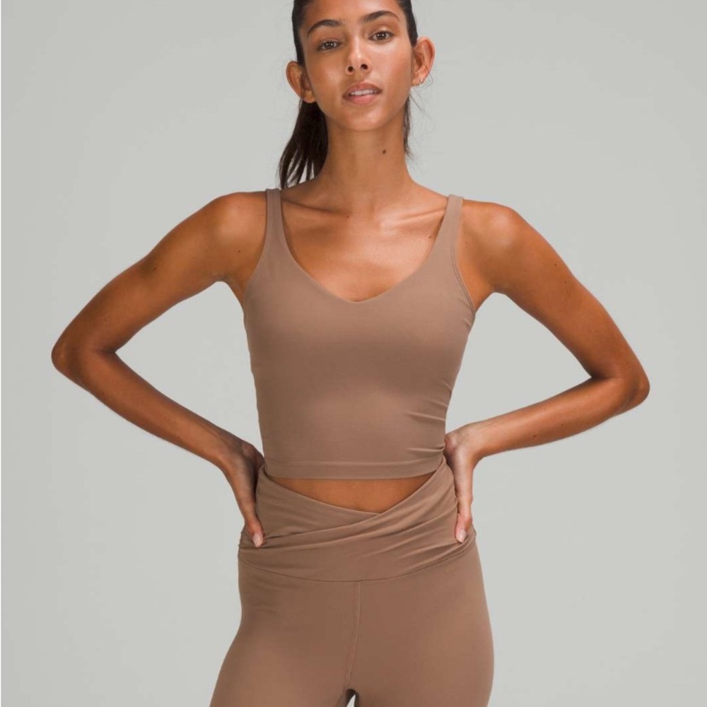 Lululemon Brown/Nude Align V Neck Top